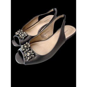 Mother of Bride Shoes Claiborne 7 M Helena Pewter NIB